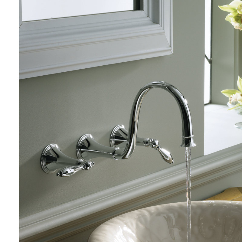 KT3434M2BZ,CP Kohler Finial WallMount Bathroom Tub Faucet Wayfair
